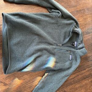 Patagonia Men's Charcoal Zip-Up Sweater